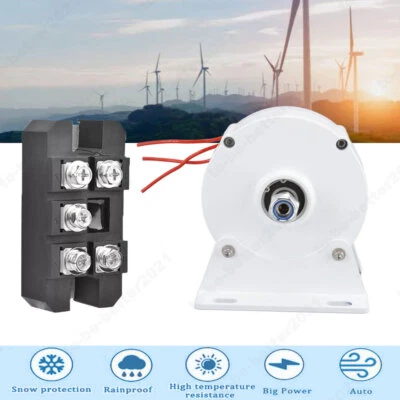 1KW 2KW 12~48V 3 Phasen Permanent Magnetmotor Generator 1000rpm für Windturbine - Bild 1 von 4