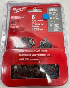 New Open Packaging- Milwaukee 49-16-2732 6" Replacement Saw Chain - Bild 1 von 5