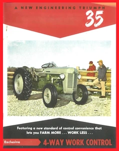 Folleto color vientre verde The Ferguson 35 Tractor TO-35 - Imagen 1 de 12