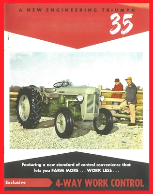 The Ferguson 35 Tractor TO-35 Green Belly Color Brochure - Image 1 of 4