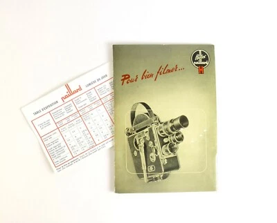 Bolex H8 相机所有者手册说明指南和曝光表法语 — 第 1/4 张图片