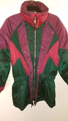 DESCENTE Vintage Ski Jacket Winter Coat Ski Men's Small 80s 90s Women's Large S2 - Image 1 of 4