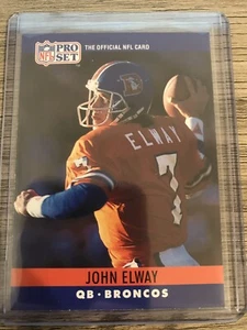 JOHN ELWAY 1990 NFL PRO SET DENVER BRONCOS CARD #88, - Picture 1 of 2