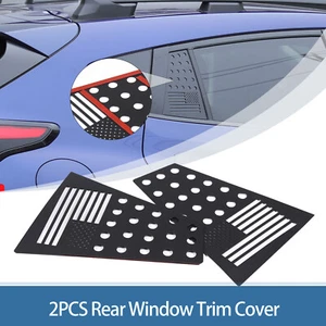 US Flag Rear Door Window Glass Cover Trim  For Subaru Crosstrek 2024+ Alloy 2PCS - Picture 1 of 16