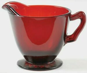 Vintage Anchor Hocking Royal Ruby Red Depression Glass Creamer 2938