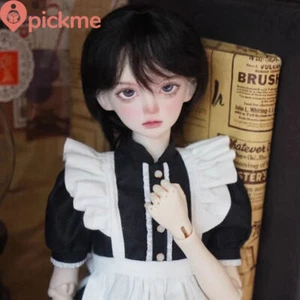 BJD 1/4 Doll SD Resin Joint Face Makeup Maid Girl Female Bare Doll Handiwork Toy - Imagen 1 de 6