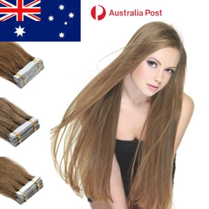 Best Quality 14''-24'' 100% Remy Russian Hair Tape In Real Human Hair Extensions - Picture 1 of 52