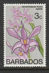 Barbados 1974-77 3c Orchids SG 487 Mnh. - Picture 1 of 1