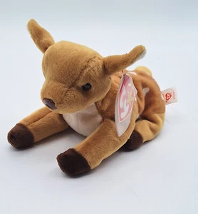 TY FAWN BEANIE BABY, VINTAGE, CON ETIQUETA PARA LA OREJA - Imagen 1 de 3