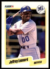 1990 Fleer Jeffrey Leonard Baseball Cards #519