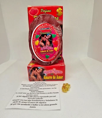 ARTESANIA PERU JABON VEN A MI CON FEROMONAS / COME TO ME SOAP WITH PHEROMONES 1 PC FREE AMULET