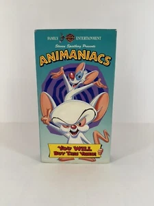 Animaniacs: You Will Buy This Video ( VHS, 1994 ) Cartoons. Steven Spielberg. WB - Picture 1 of 6