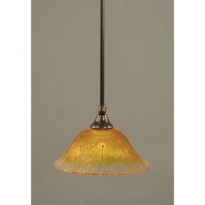 Toltec Lighting Stem Mini Pendant, 10' Gold Champagne Crystal Glass - 23-BC-773 - Picture 1 of 1