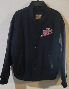 SAXON EXTREME WEAR LEATHER DR PEPPER LETTERMAN BIG 12 CONFERENCE JACKET MEDIUM - Picture 1 of 18