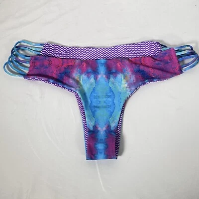 Moana Bikini Bottom Womens 2XL Blue Pink Reversible NWT Retired - Image 1 of 4