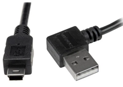 New 2ft USB 2.0 Right Angle A male to Mini B male cable - Image 1 of 2