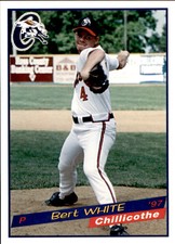 1997 Chillicothe Paints Grandstand #27 Bert White Lumberton Mississippi MS Card