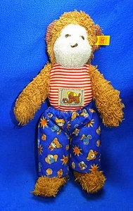 Steiff Stuffed Animal Toy Monkey with Button #Y - Picture 1 of 5