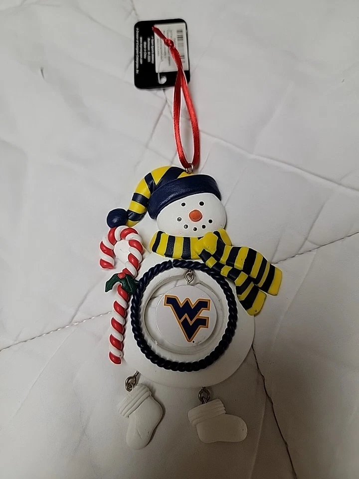 West Virginia University Claydough Snowman Ornament - Image 1 of 1
