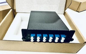 Casete FHD MTP, 12 fibras modo único MPO/MTP casete, dúplex 6XLC, tipo A-076 - Imagen 1 de 4
