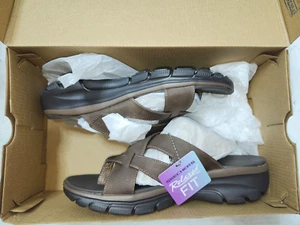 NEW Skechers Easy Going Sundown Women's Slip On Sandals Size 8.5 163430/CHOC - Picture 1 of 6