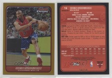 2006-07 Bowman Draft Picks & Stars Chrome Gold Refractor /50 Ben Gordon #16