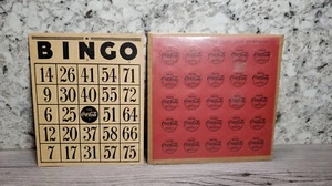 Vintage 1940's Coca Cola Bingo Chips and Card - Picture 1 of 4