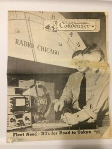 The Radio Chicago Condensador Marzo 1945 De Colección Folleto de Recuerdo Segunda Guerra Mundial Marina - Imagen 1 de 6