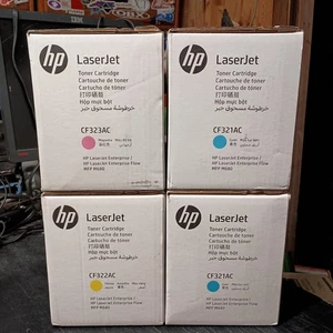 (4) HP LaserJet Enterprise MFP M680 Genuine Toners (2x) CF321AC CF323AC CF322AC - Picture 1 of 5