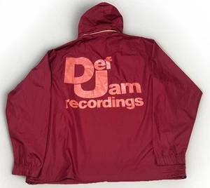 Adidas Def Jam Red Gold Windbreaker Jacket Rap Music Promo 3XL Vintage 2009 Y2K - Picture 1 of 10