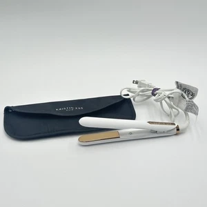 Kristin Ess Hair Defining Detailing Mini Flat Iron Travel Size Gold Medal & Bag - Picture 1 of 6