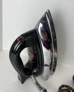 Vtg 1940's Sunbeam Ironmaster Corded Electric Dry Iron Model A-4 Bakelite Handle - Picture 1 of 11