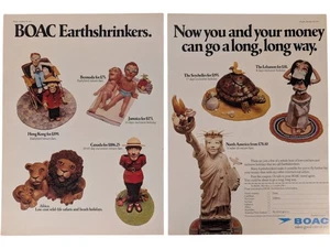 BOAC Airlines Tchotchkes Souvenirs Orig 1971 Punch Mag UK PRINT AD 17x11" - Bild 1 von 3