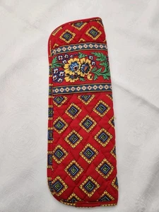 Vera Bradley Curling Iron Cover Red 12x4" NEW - Picture 1 of 6