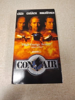 Con Air (VHS, 1997) Nicolas Cage, John Cusack, John Malkovich ***TESTED*** - Image 1 of 4