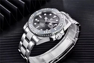 Pagani Design PD-1651 Automatic Grey Bezel Black Dial 40mm NH35 Explorer Watch  - Image 1 of 4