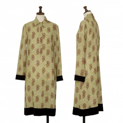 Jean Paul GAULTIER FEMME Velor Switching Wool Dress Size 40(K-135609) - Image 1 of 4