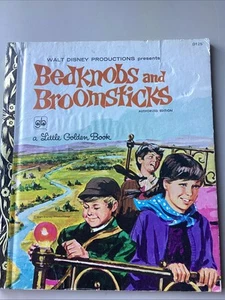 Bedknobs & Broomsticks A Little Golden Book Walt Disney 1972 Vintage Childrens - Picture 1 of 7