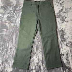 Men’s Labonville Made In USA Army Green Pants Size 38x32 Wool - Picture 1 of 10