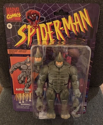Marvel Legends Retro Spider-Man Serie Animada Rhino Nuevo Precintado Foto 1 de 2