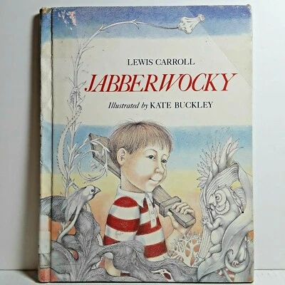 Jabberwocky Vintage 1985 Book Lewis Carroll Kate Buckley Illustrated Ex-Library - Image 1 of 4