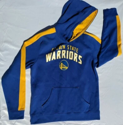 Golden State Warriors Fanatics Size L Pullover Pocketed Hoodie Sweatshirt  - Image 1 of 4