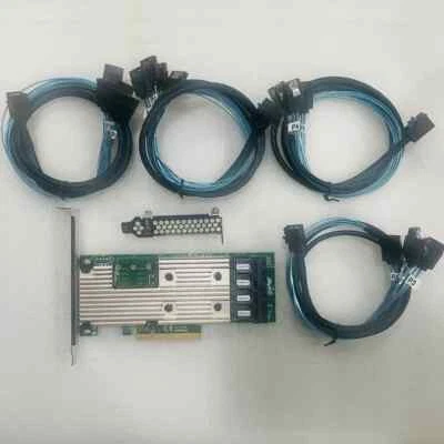 LSI 9305-16i SATA SAS 12Gbs RAID Controller PCIe 3.0 x8 IT-Mode 4* SFF-8643 SATA - Image 1 of 4