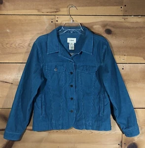 Vintage L.L. Bean isolierte Cordjacke mit Knopfleiste 0BDY7 Damengröße Medium - Bild 1 von 11