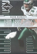 2008 Leaf Limited Team Trademarks Materials Prime #28 Hank Baskett Jersey /50