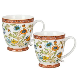 Juego de 2 tazas de porcelana STP J-229566, Fleurs des Prairies Bone China en caja de regalo - Imagen 1 de 1