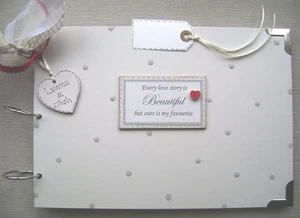 PERSONALISED. every love story A4 SIZE..PHOTO ALBUM/SCRAPBOOK/MEMORY/GUEST BOOK. - Picture 1 of 5