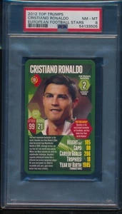 2012 TOP TRUMPS CRISTIANO RONALDO EUROPEAN FOOTBALL STARS GOAT POP 1 NONE HIGHER - Picture 1 of 1