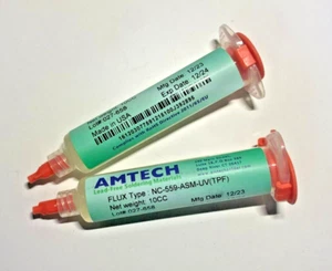 Fluido AMTECH Flux NC-559-ASM-UV (TPF) No Clean 10 ml + aguja - Imagen 1 de 1