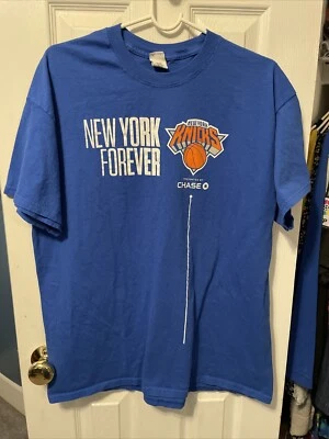 New York Knicks Shirt NY Forever Men’s Blue Tee Size XL - Image 1 of 2